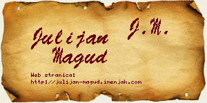 Julijan Magud vizit kartica